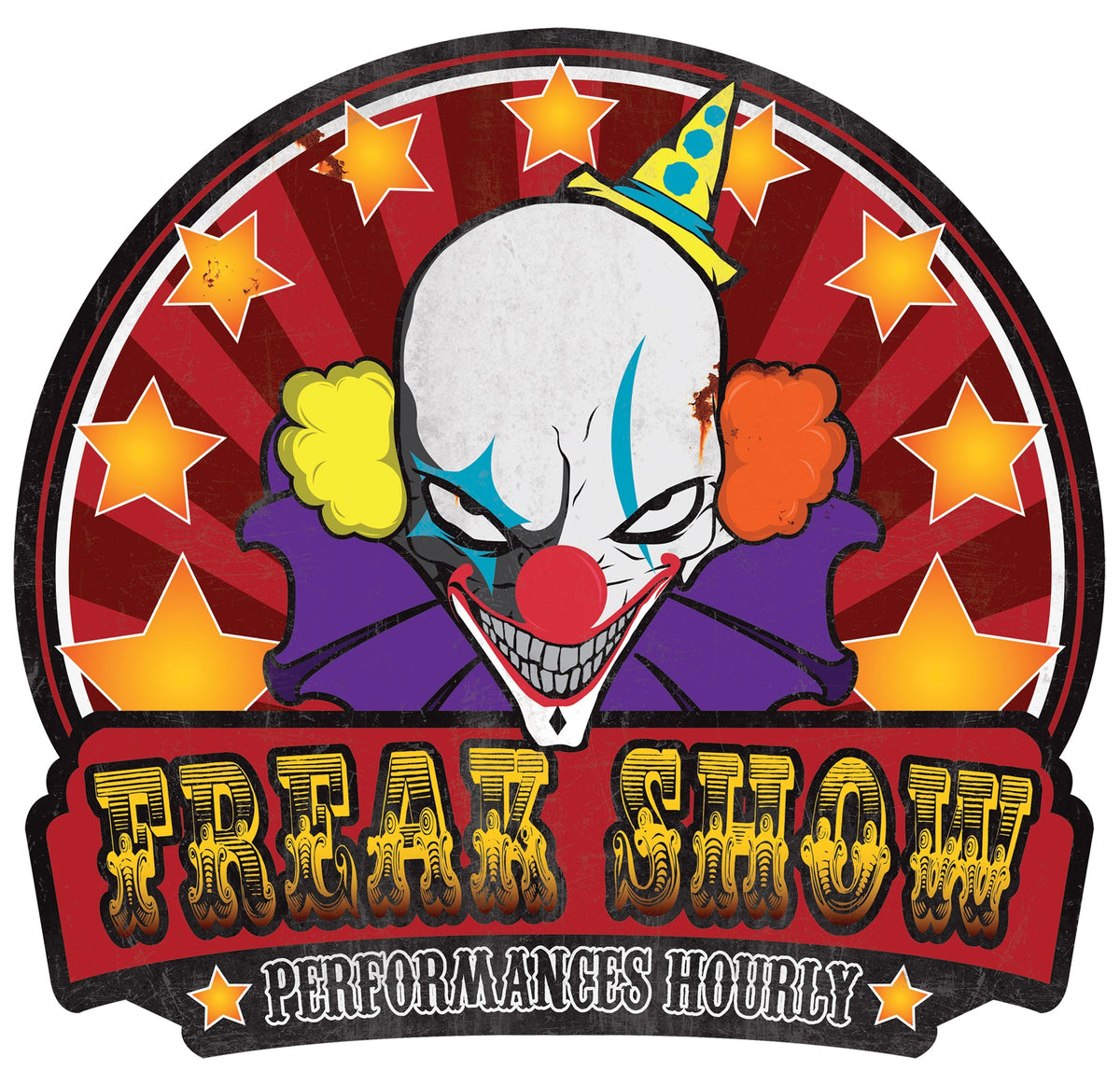 21" Freak Show Metal Sign Halloween Props & Displays - Tophatter Daily Deals
