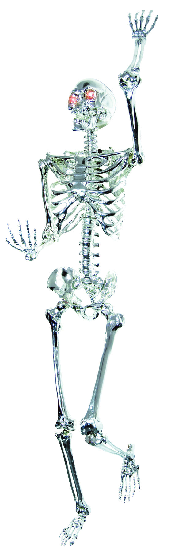 5' Chrome Skeleton Light-up Halloween Skeleton Decorations - Tophatter Daily Deals