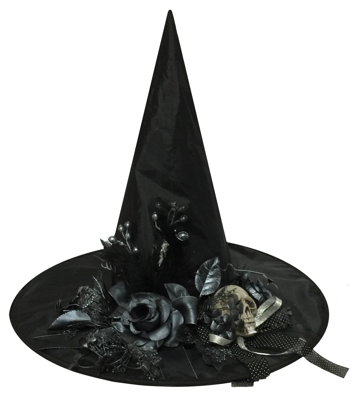 Witch Hat with Bone Skull Halloween Skeleton Decorations - Tophatter Daily Deals