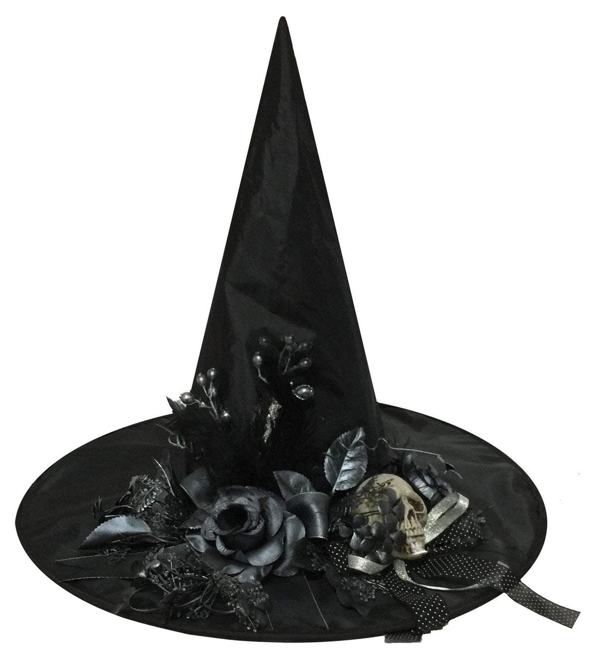 Witch Hat with Bone Skull Halloween Skeleton Decorations - Tophatter Daily Deals