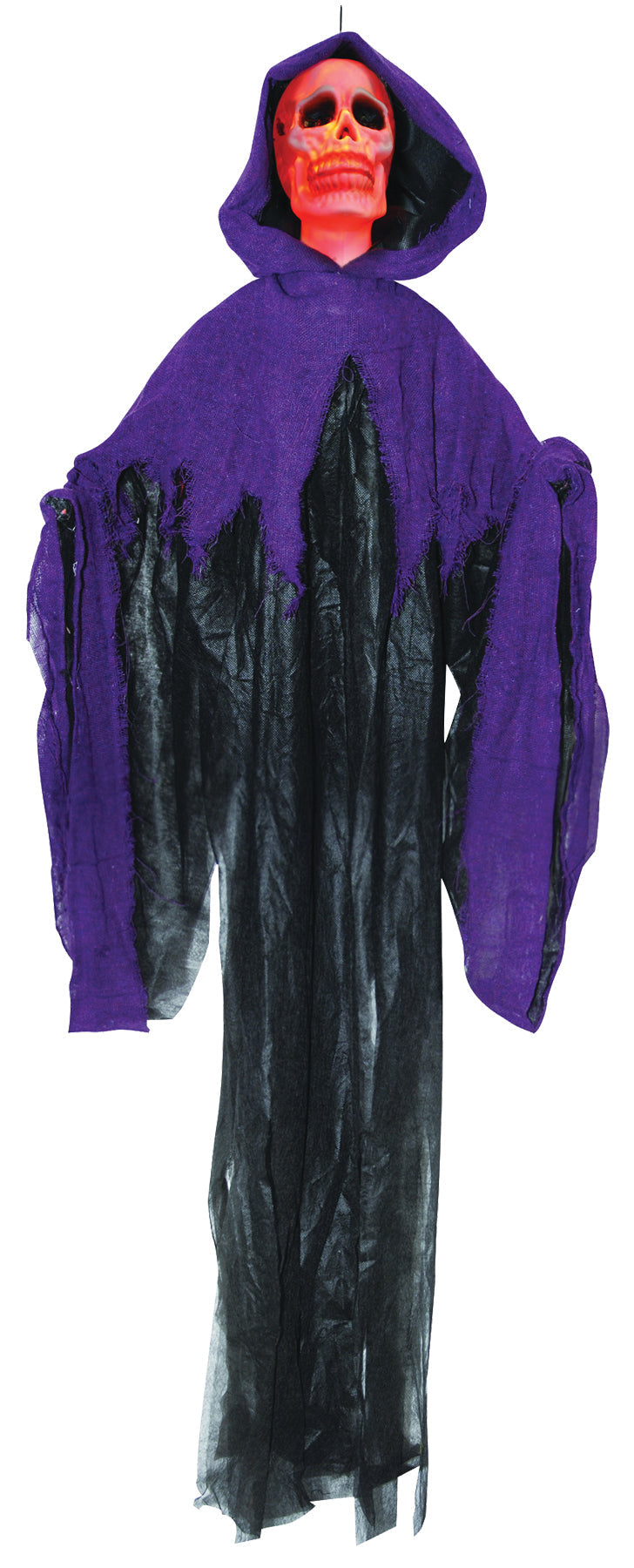 3' Hanging Fire Ice Skull Reaper Halloween Skeleton Decorations - Tophatter Daily Deals
