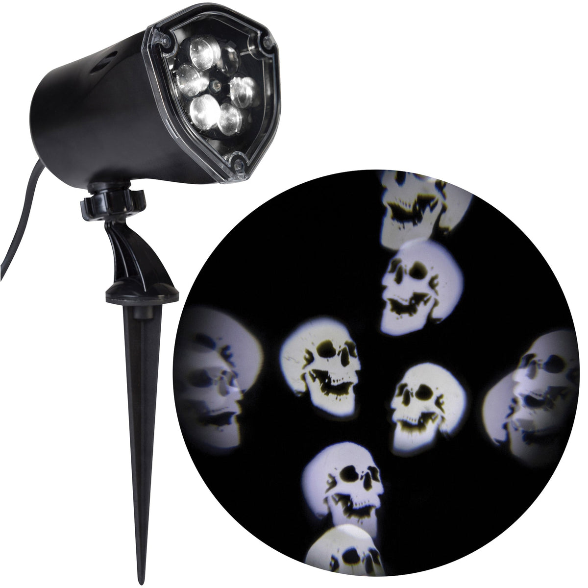 Whirl Motion Skulls Projection Lightshow Halloween Projection Lights - Tophatter Daily Deals
