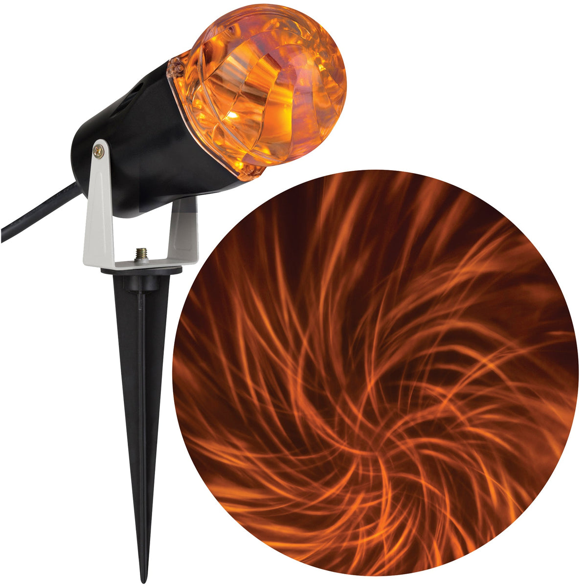 Comet Spiral Orange Projection Lightshow Halloween Projection Lights - Tophatter Daily Deals