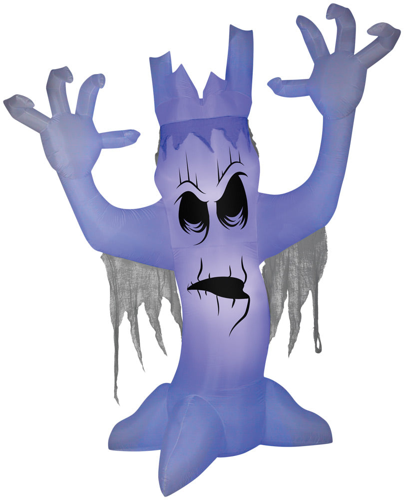 Airblown Scary Tree with Black Light Effect Inflatable Halloween Inflatable Decorations - Tophatter Daily Deals