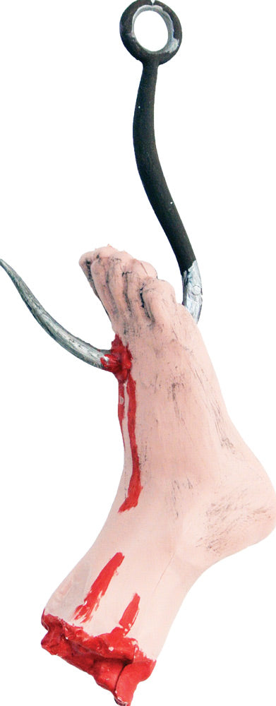 17" Meat Hook Through Foot Halloween Props & Displays - Tophatter Daily Deals