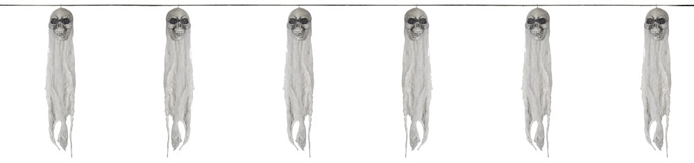 60" Skull Ghost Garland Halloween Skeleton Decorations - Tophatter Daily Deals