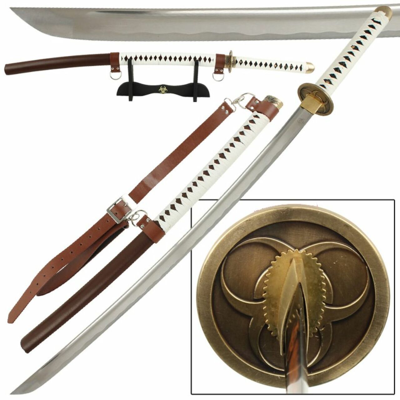 Hand Forged 1045 High Carbon Steel Katana Sword - TOPHATTER'S ARMORY DEALS Collectible Weapons - Tophatter Daily Deals