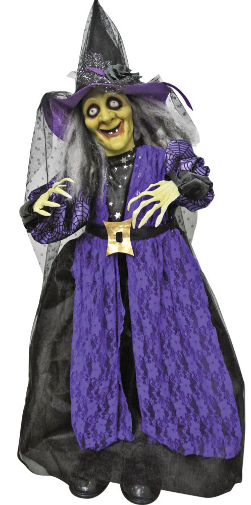 39" Animated Standing Witch Witch Halloween Costumes - Tophatter Daily Deals
