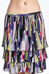 Larry Levine Layered Pleated Skirt Skirts - Tophatter Daily Deals
