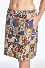 Women's Batik Printed Patchwork Skirt Skirts - Tophatter Daily Deals