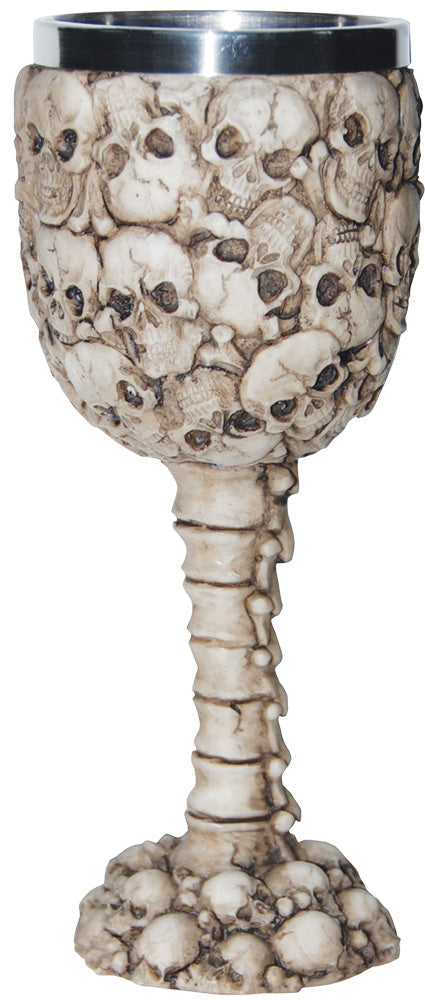 7" Skull Goblet Halloween Skeleton Decorations - Tophatter Daily Deals
