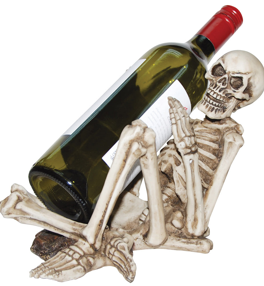 10" Skeleton Bottle Holder Halloween Skeleton Decorations - Tophatter Daily Deals