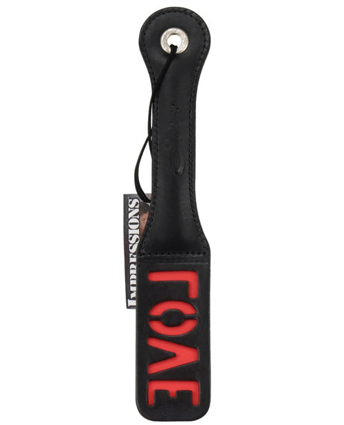 Sportsheets 12" Leather Love Impression Paddle Paddles - Tophatter Daily Deals