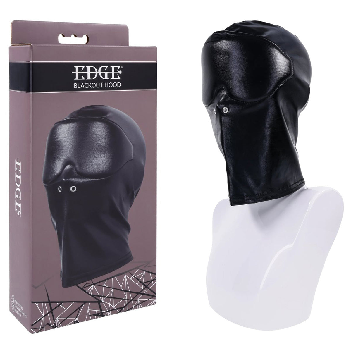 Edge Blackout Hood – Full-Coverage Hood Mask for Complete Sight Deprivation > Bondage Gear > Bondage Hoods - Tophatter Daily Deals