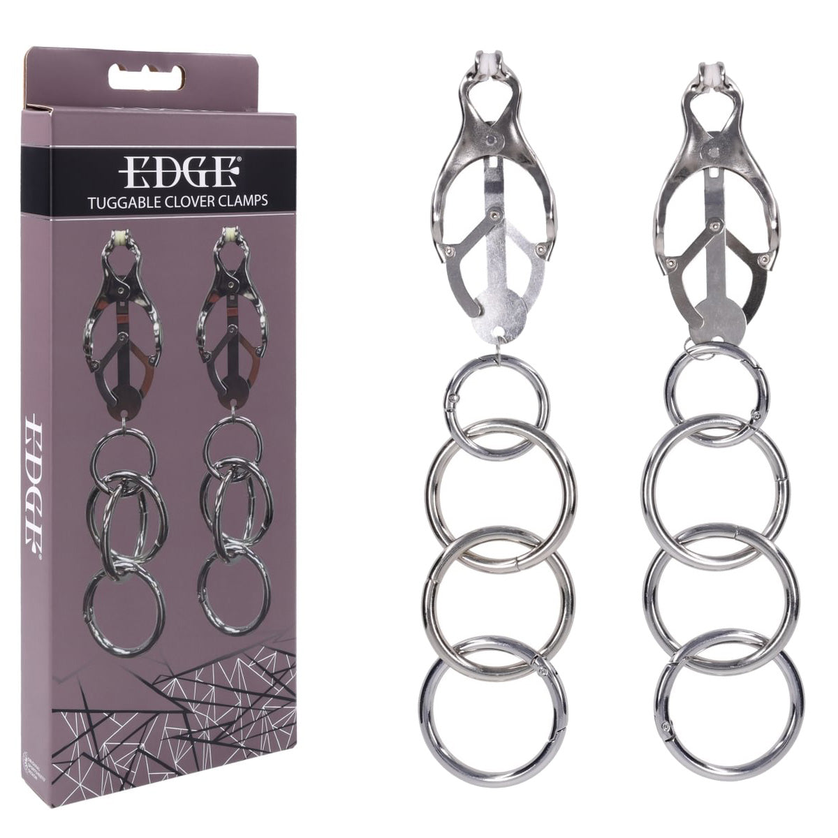 Edge Tuggable Clover Clamps – Metal Nipple Restraints > Sex Toys > Nipple Clamps - Tophatter Daily Deals