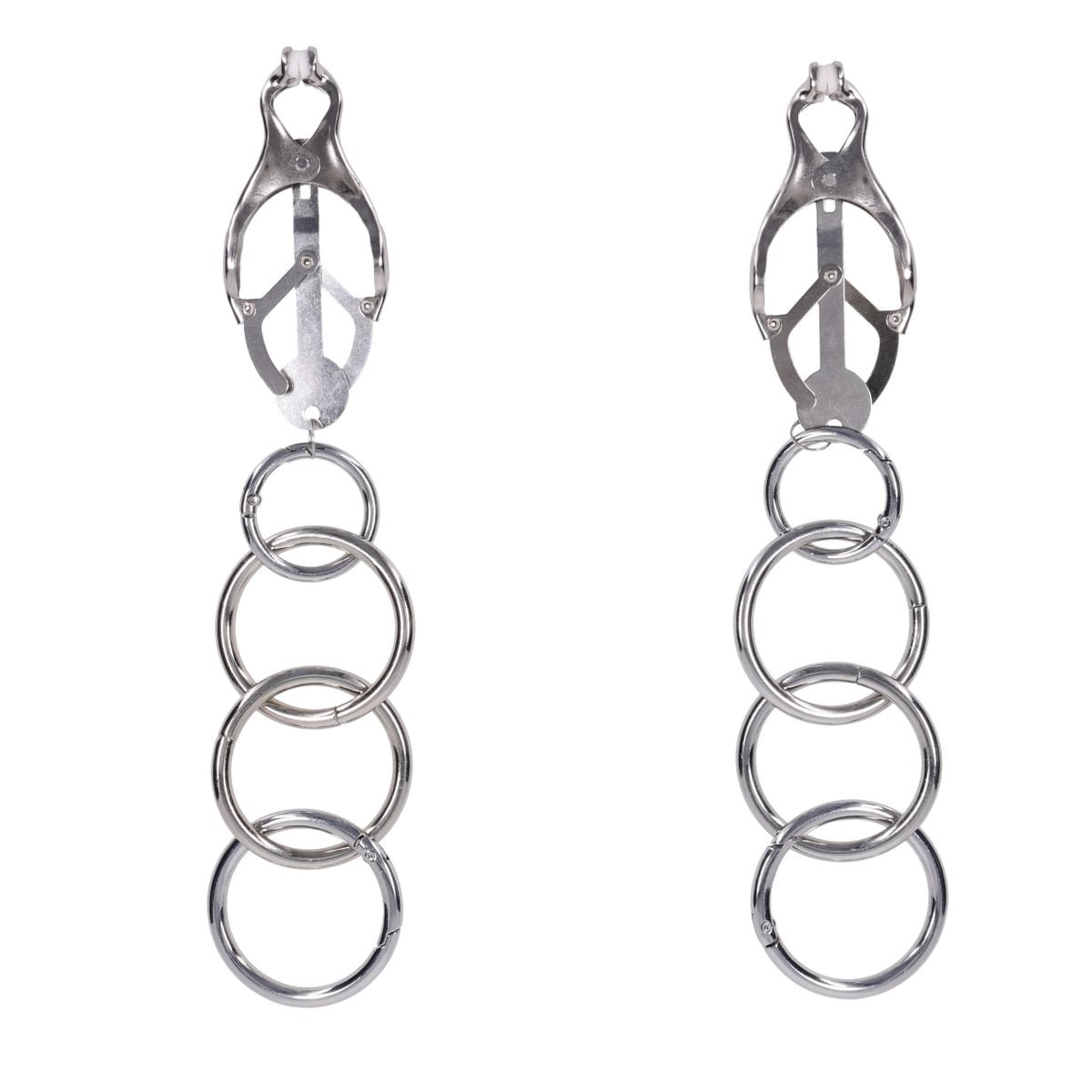 Edge Tuggable Clover Clamps – Metal Nipple Restraints > Sex Toys > Nipple Clamps - Tophatter Daily Deals