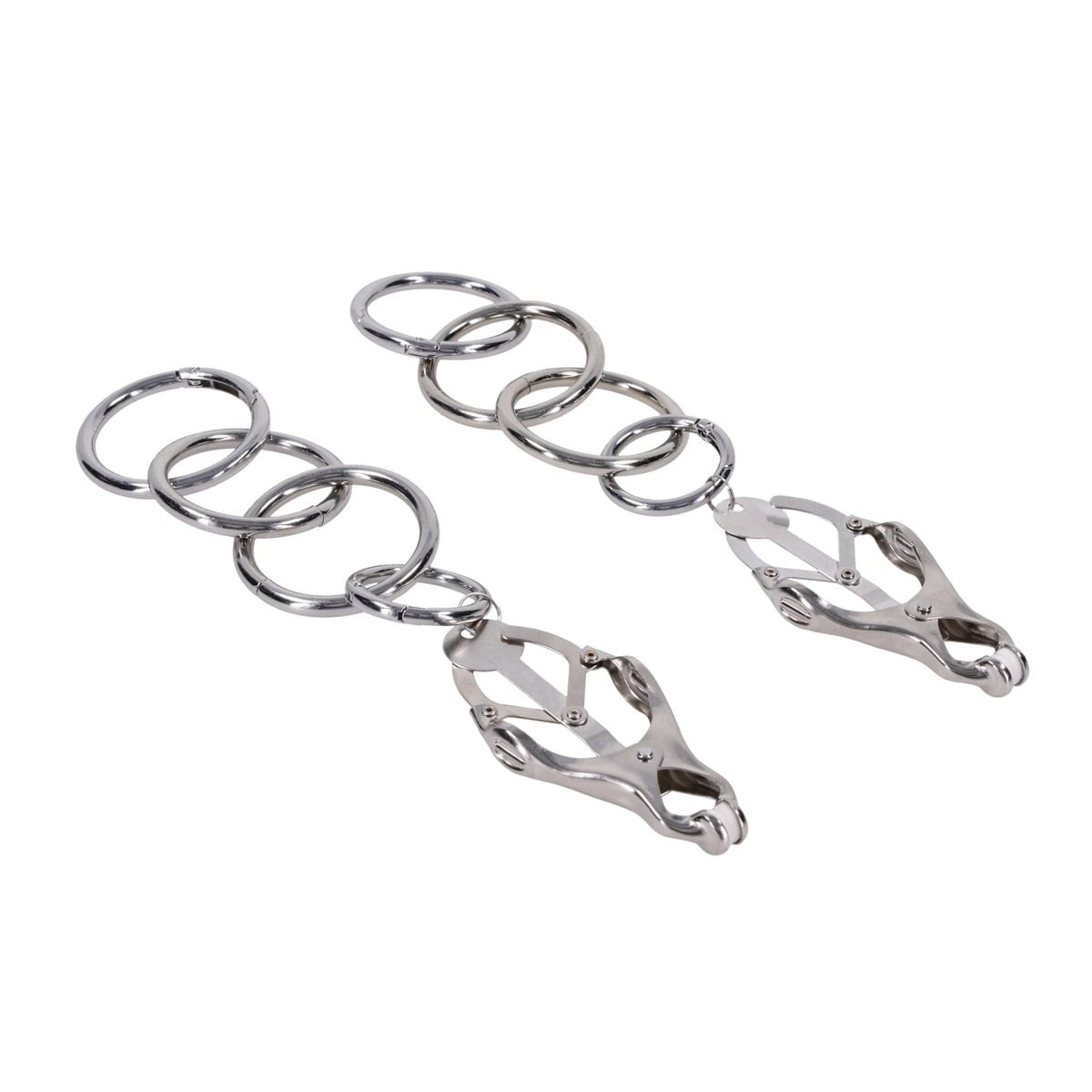 Edge Tuggable Clover Clamps – Metal Nipple Restraints > Sex Toys > Nipple Clamps - Tophatter Daily Deals