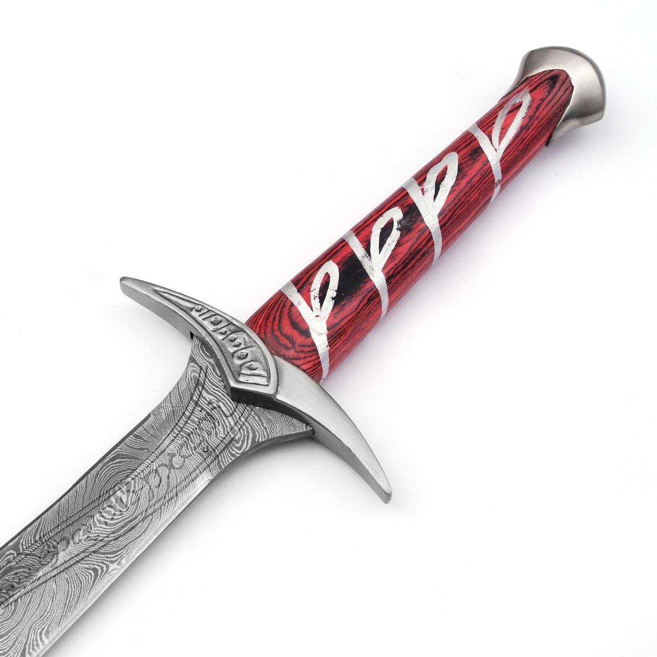 Movie Replica Elven Made Damascus Steel Sword Dagger swords - Tophatter Daily Deals