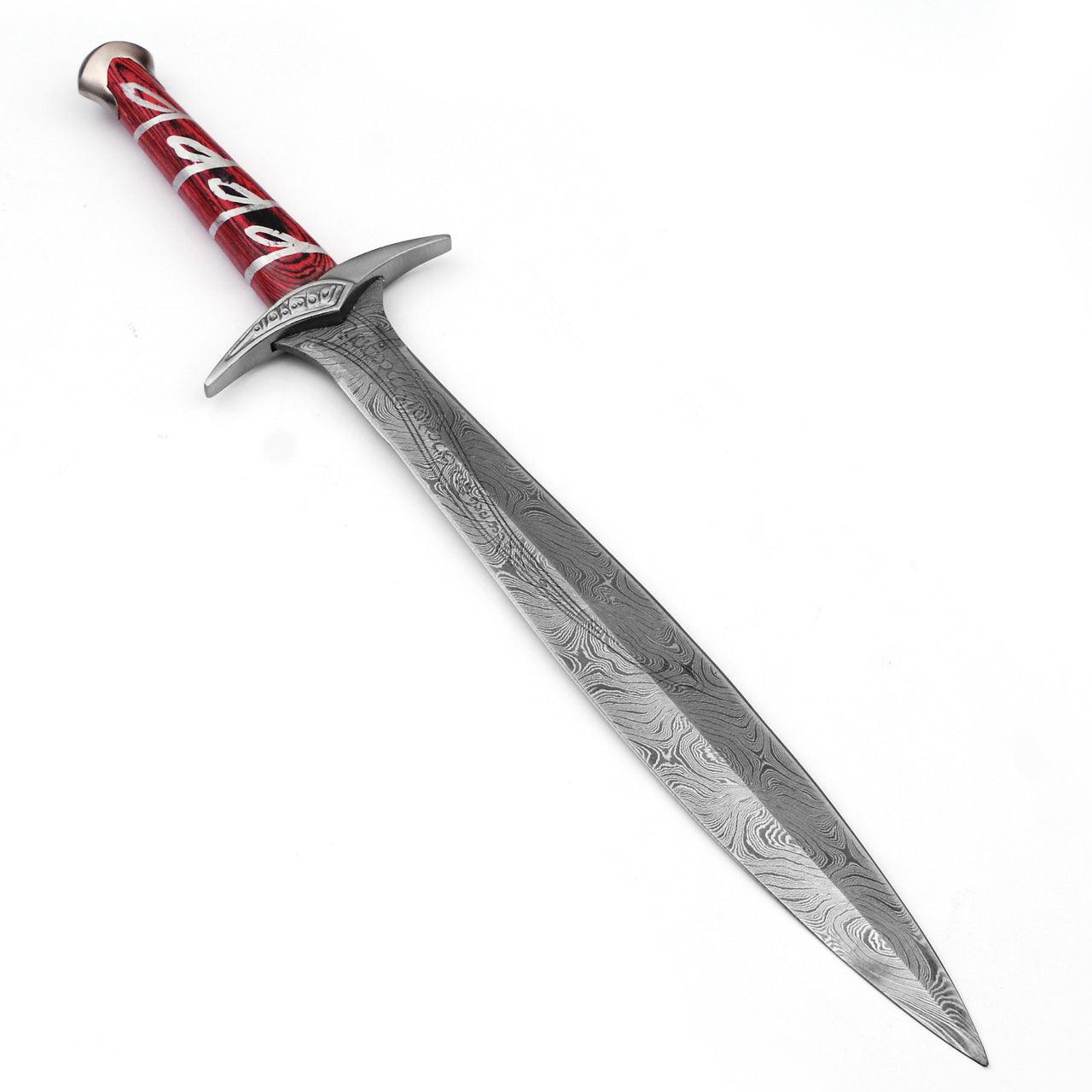Movie Replica Elven Made Damascus Steel Sword Dagger swords - Tophatter Daily Deals