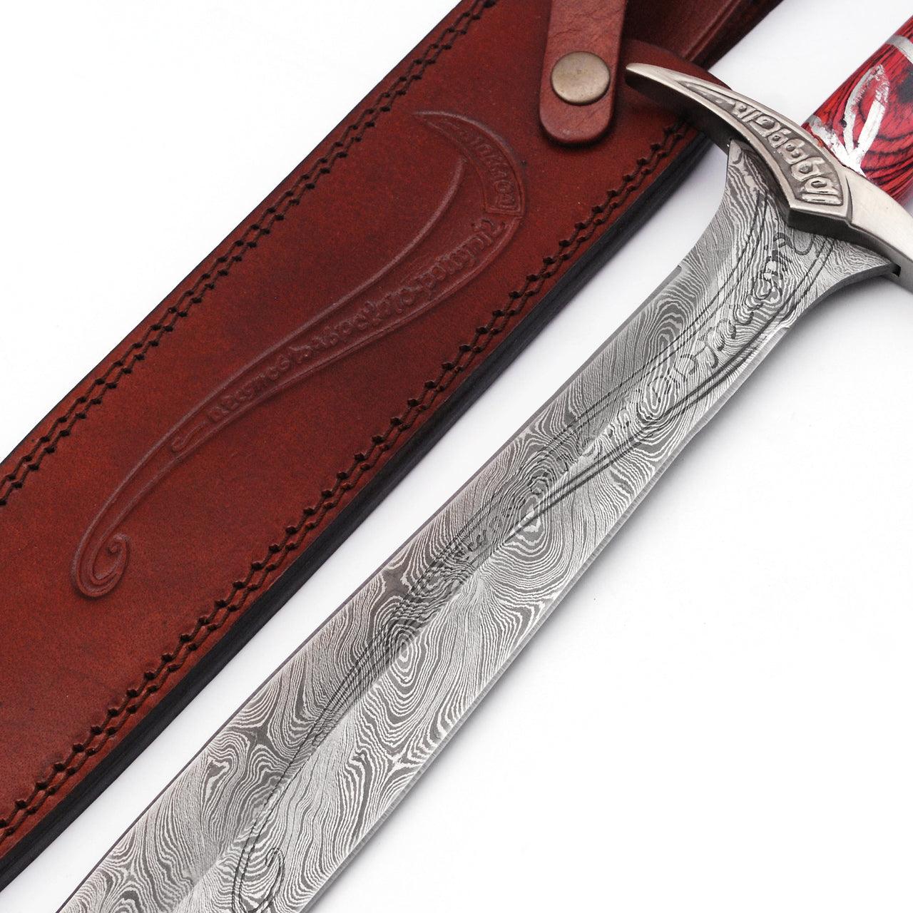 Movie Replica Elven Made Damascus Steel Sword Dagger swords - Tophatter Daily Deals