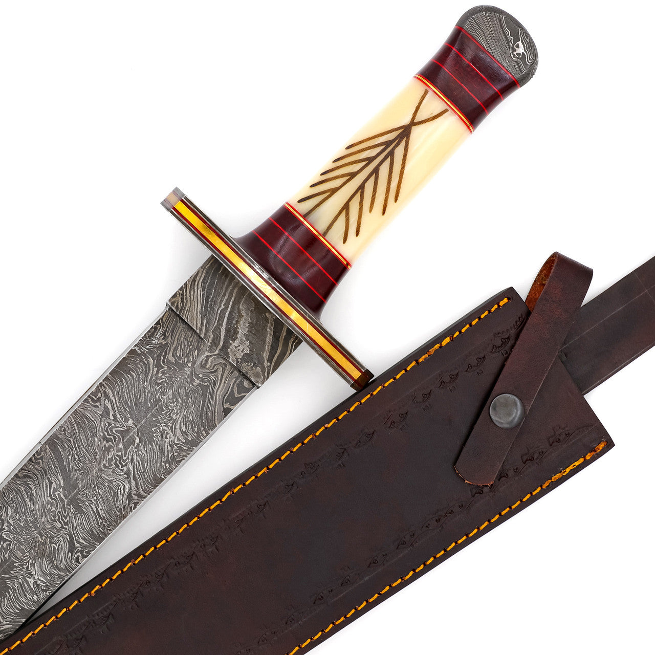 Sword in Storm Firestorm Damascus Viking Sword Swords - Tophatter Daily Deals
