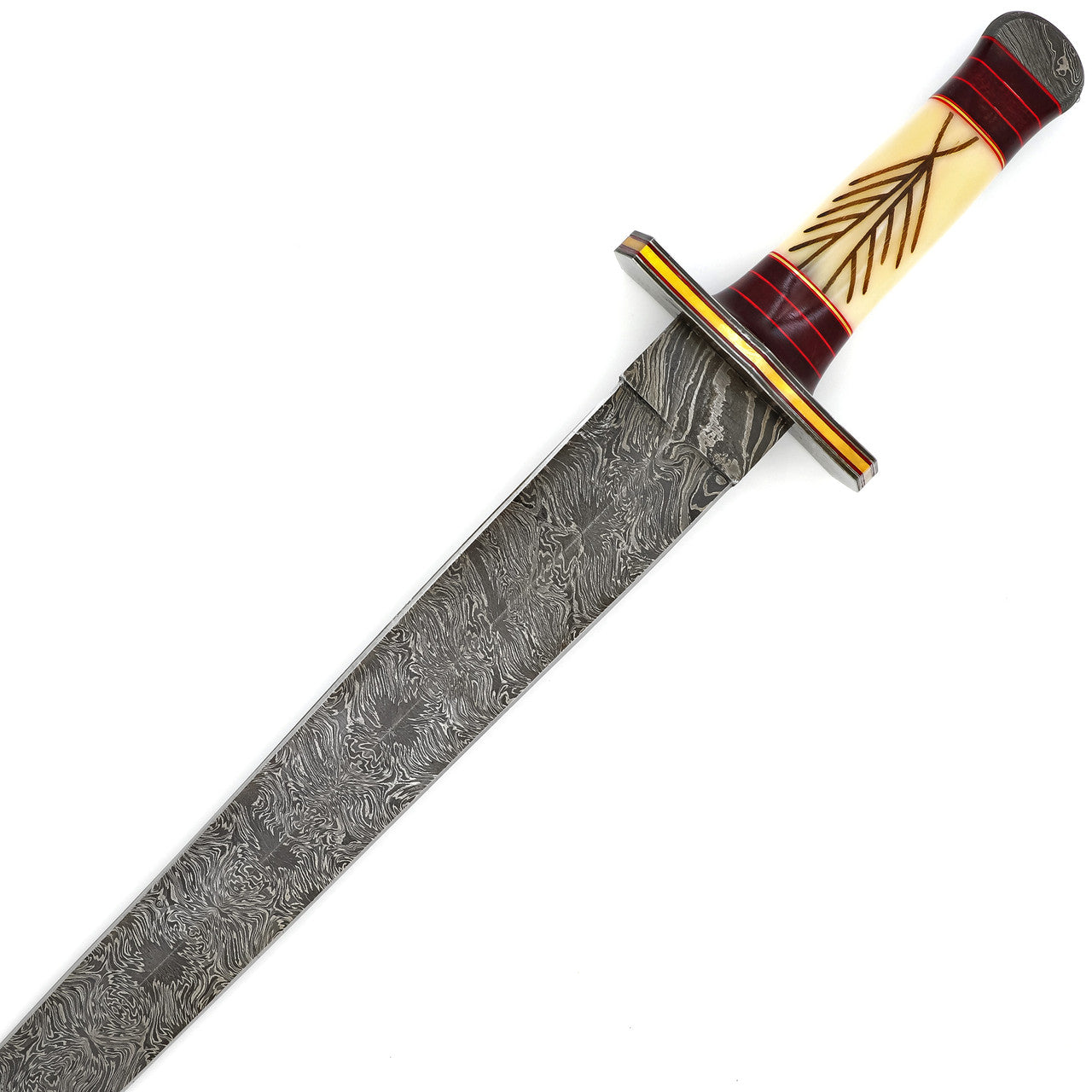 Sword in Storm Firestorm Damascus Viking Sword Swords - Tophatter Daily Deals