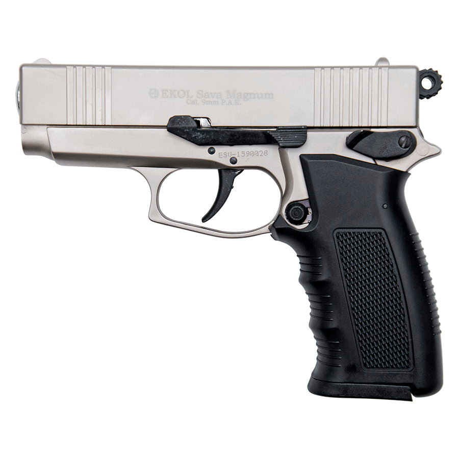 Sava Magnum Blank Firing Replica Pistol Satin Finish - Tophatter's Inc. Weapons Store Online Collectible Weapons - Tophatter Daily Deals