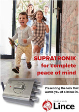 SUPRATRONIK LINCE Electronic Invisible Security DEADBOLT with Alarm Made in Spain - Tophatter Daily Deals