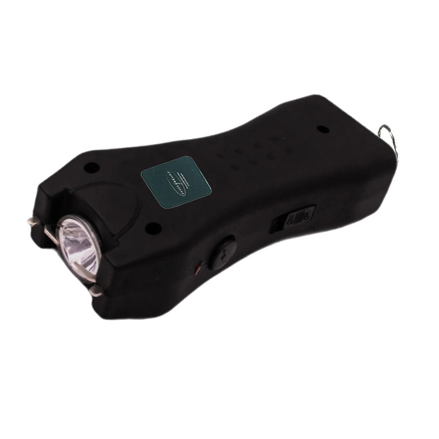 Black Slim Compact Rechargeable Stun Gun with Led Light - TOPHATTER'S ARMORY DEALS Collectible Weapons - Tophatter Daily Deals