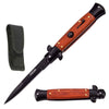 8.75" Italian Stiletto Automatic Knife Pakkawood Handle - TOPHATTER'S ARMORY DEALS Collectible Weapons - Tophatter Daily Deals