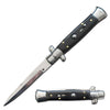 9.75" Italian Milano Stiletto Black Automatic Knife - TOPHATTER'S ARMORY DEALS Collectible Weapons - Tophatter Daily Deals