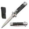 7.75" Automatic Switchblade Lever Lock Knife - Black Handle - TOPHATTER'S ARMORY DEALS Collectible Weapons - Tophatter Daily Deals