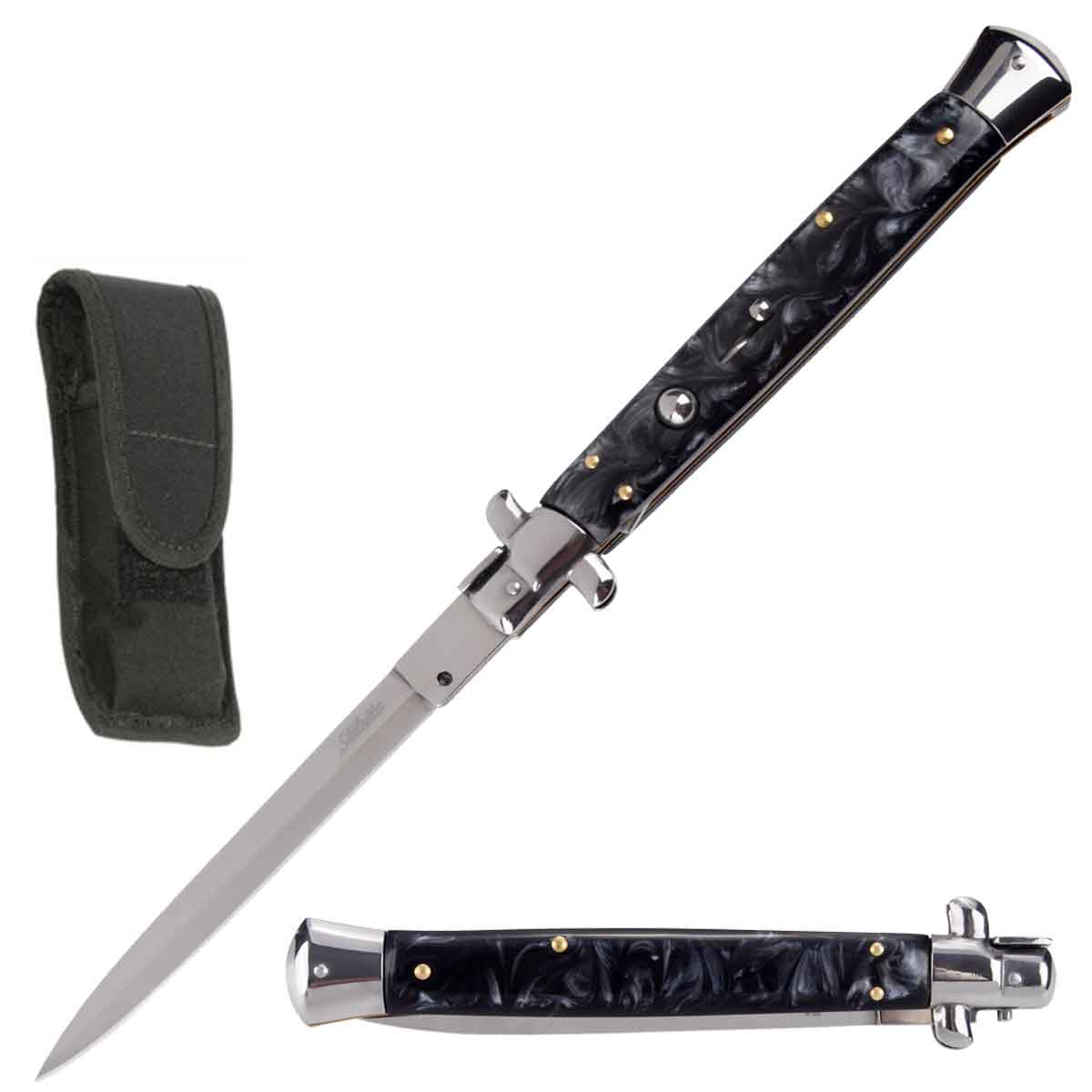 13" Big Boy Auto Italian Stiletto Switchblade Knife - TOPHATTER'S ARMORY DEALS Collectible Weapons - Tophatter Daily Deals