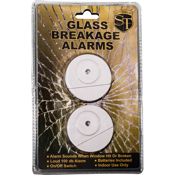 Glass Break Alarm 100dB 2 pack - Tophatter Daily Deals