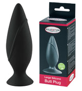 Malesation Large Silicone Butt Plug Black 12cm Length 4.1cm Diameter > Anal Range > Butt Plugs - Tophatter Daily Deals