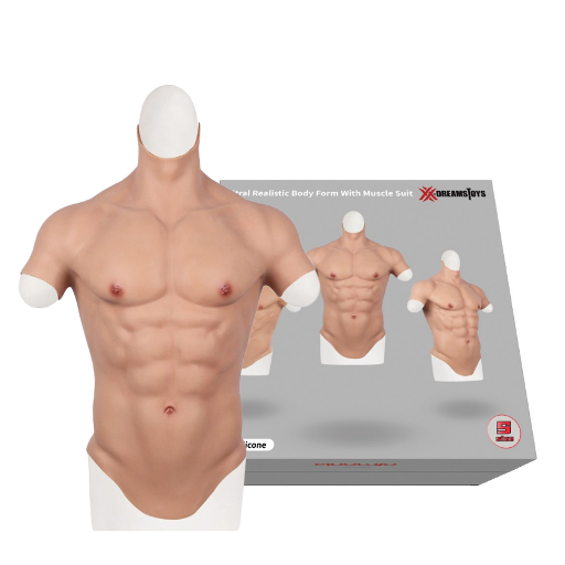 XX-DREAMSTOYS Ultra Realistic Silicone Muscle Suit for Men Size S Light Skin Tone > Gender > Bodyforms - Tophatter Daily Deals