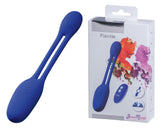 BeauMents Flexxio Blue Powerful Silicone Vibrator with Remote Control and Dual Motors > Sex Toys > Couples Toys - Tophatter Daily Deals
