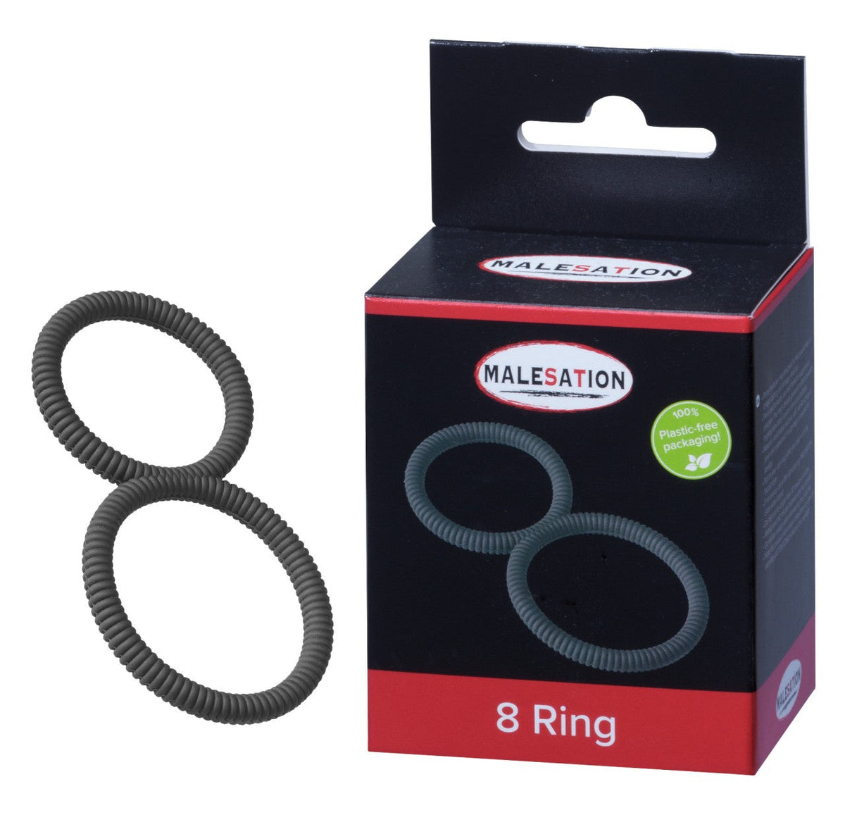 Malesation 8 Ring – Ergonomic 8-Shape Design for Enhanced Stamina > Cock Ring > Single - Tophatter Daily Deals