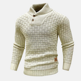 Soft Men's Knit Sweater - Shawl Collar, Knit, Casual Khaki - Tophatter Daily Deals