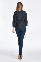 Women's Long Sleeve Button Placket Detailed Shirt Tops / Button Down - Tophatter Daily Deals
