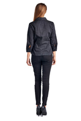 Women's Button Down Pleated Collar Shirt Tops / Button Down - Tophatter Daily Deals