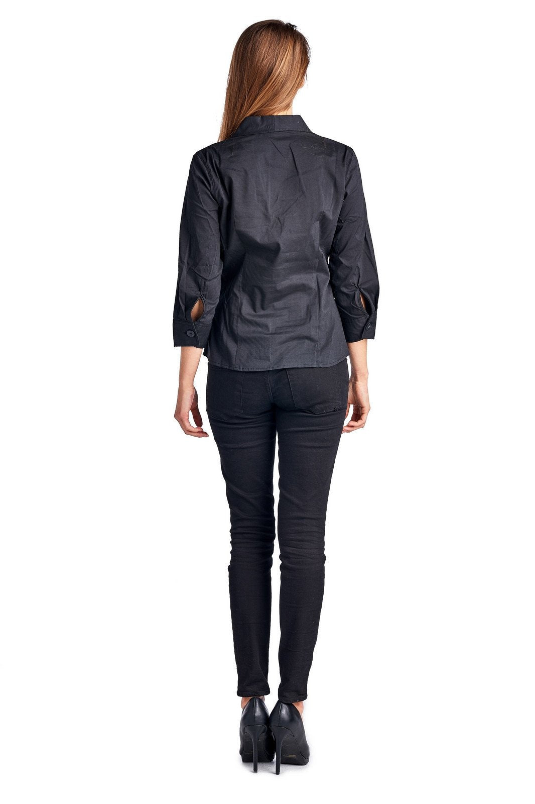 Women's Button Down Pleated Collar Shirt Tops / Button Down - Tophatter Daily Deals