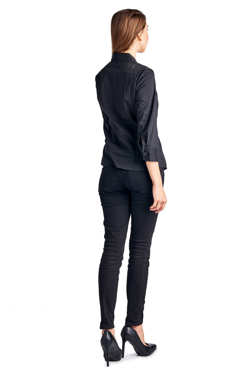 Women's Button Down Pleated Collar Shirt Tops / Button Down - Tophatter Daily Deals