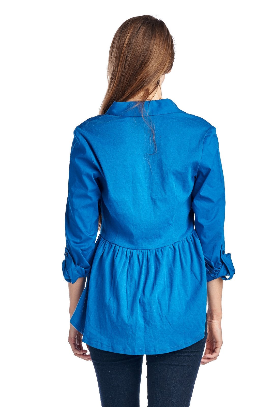 Women's Long Sleeve Button Down Woven/Knit Top Tops / Button Down - Tophatter Daily Deals