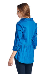 Women's Long Sleeve Button Down Woven/Knit Top Tops / Button Down - Tophatter Daily Deals