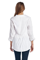 Women's Long Sleeve Button Down Woven/Knit Top Tops / Button Down - Tophatter Daily Deals