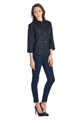 Women's Long Sleeve Button Down Woven/Knit Shirt Tops / Button Down - Tophatter Daily Deals