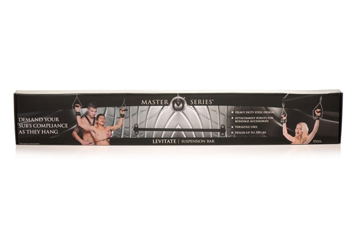 Master Series Levitate Suspension Bar Black Steel 36 Inch with 20 Inch Chains Supports Up to 350 Pounds > Bondage Gear > Restraints - Tophatter Daily Deals