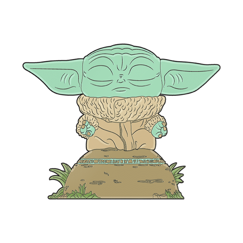 Star Wars: The Mandalorian – Grogu Using the Force Pop! Enamel Pin Enamel Pin - Tophatter Daily Deals