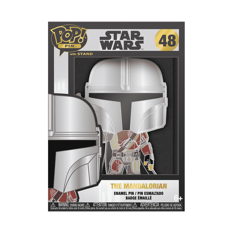 Star Wars: The Mandalorian – The Mandalorian with Blaster Pop! Enamel Pin Enamel Pin - Tophatter Daily Deals